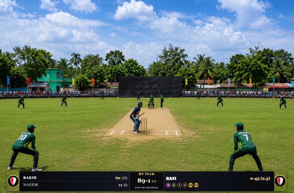 CricPulse Champions Gold Theme Overlay